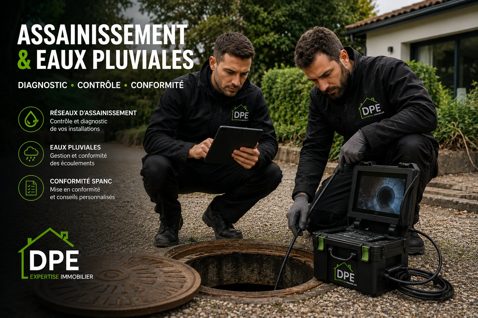 Expertise assainissement non collectif et eaux pluviales sur le terrain